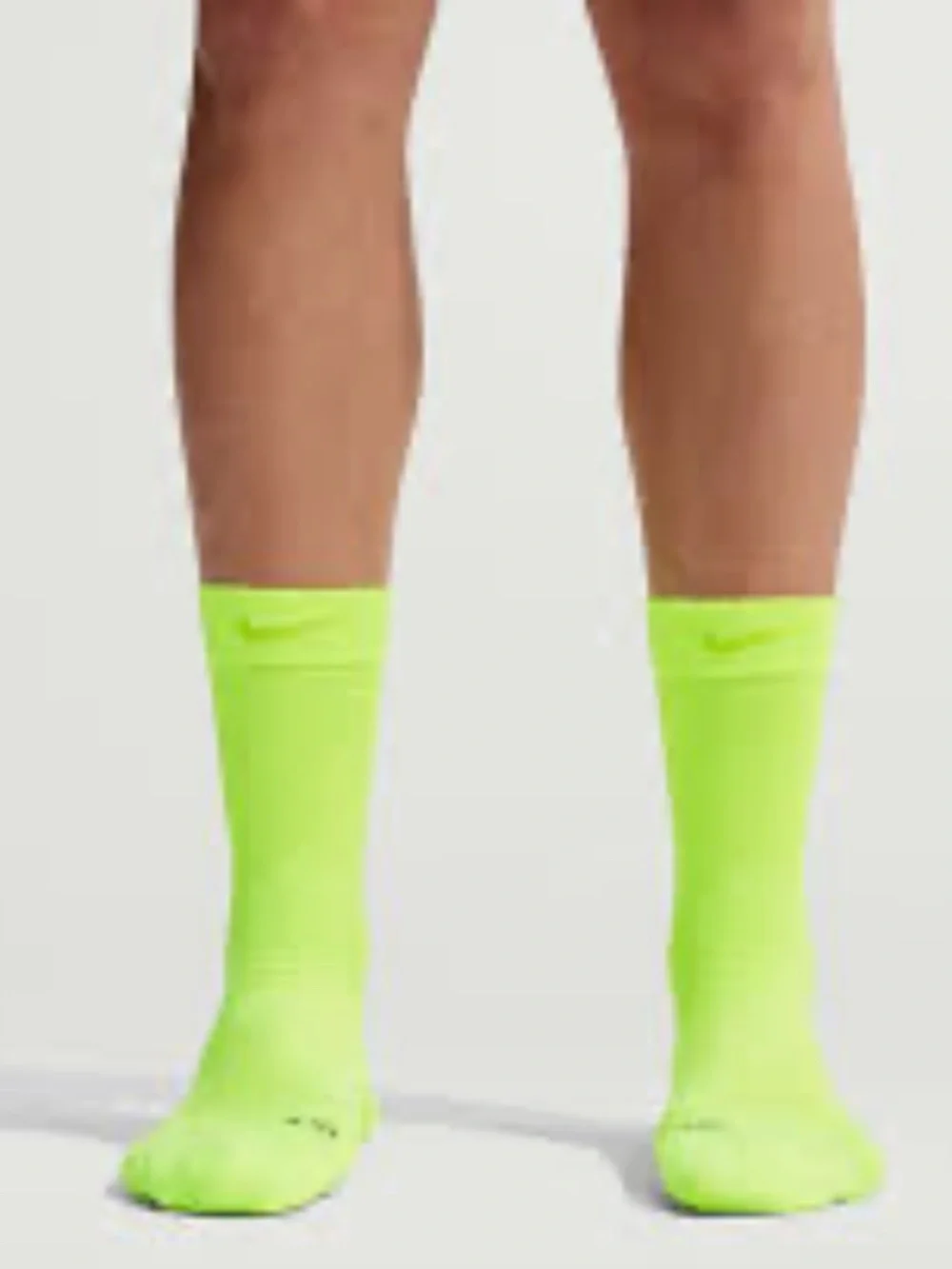 Nike Spark Unisex Lightweight Running Crew Socks Volt Yellow